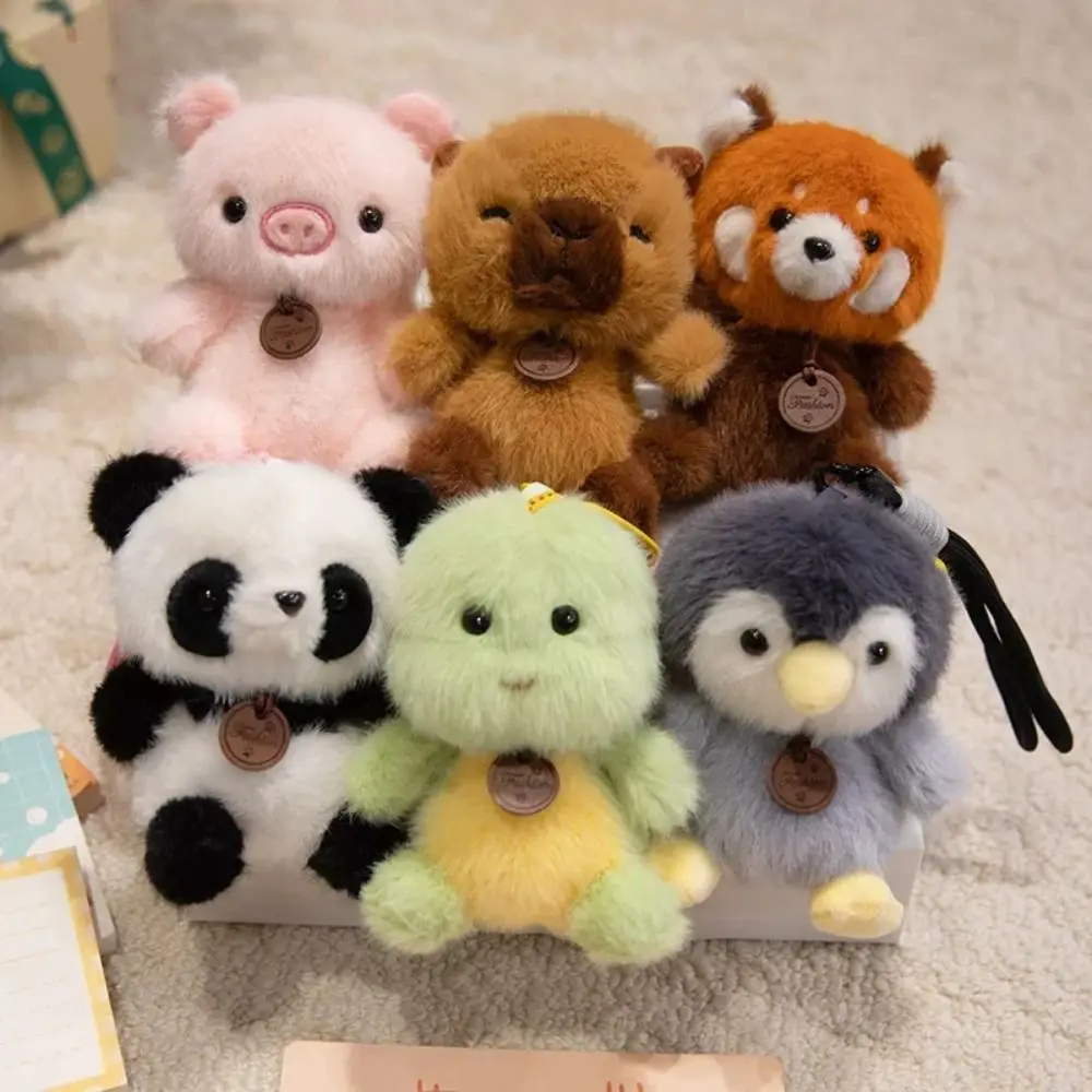 

Stuffed Animal Animal Plush Pendants Rabbit Duck Elephant Dinosaur Panda Sloth Keychain Hanging Ornament Keyring