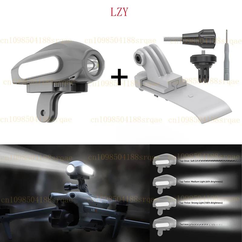 

for DJI AIR 3 Drone Searchlight LED Night Flight Strobe Light +Mounting