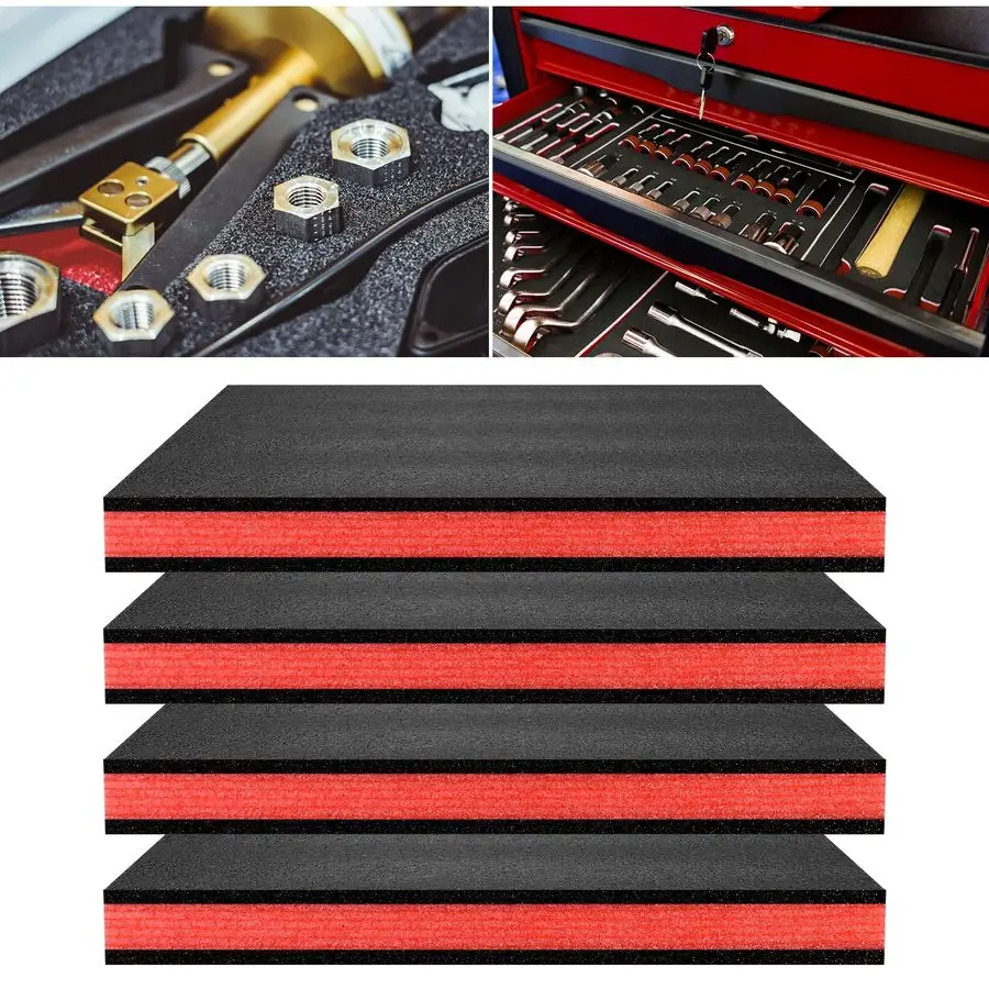 

pcs Tool Box Foam 17.3x12x1.8 inch Tool Foam Inserts for Cases Box Organizer for Toolbox Cabinet Chest Drawer Storage Craft