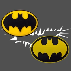 Bat Badge 3D PVC Hook and Loop Patches Black and Yellow Logo Accessories Morale Badges on Backpack Decoration Tactical Stickers
