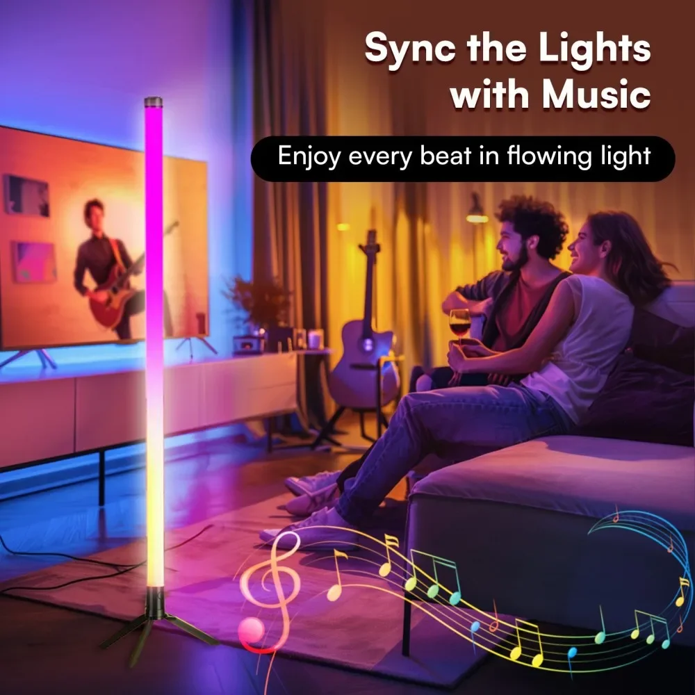 Lighting Rgb Lamp Standard Photographic Bright Standing Room Decor Corner Bedside Lamp Mood Light Home and Decoration Interior