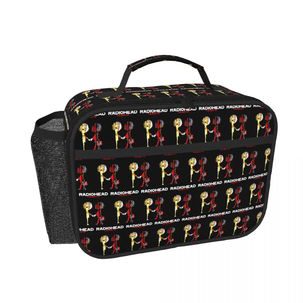 Radiohead Band Music Isolierte Lunchtasche für Damen und Kinder, tragbare Lebensmittelboxen, Thermo-Lunchbox-Tragetasche