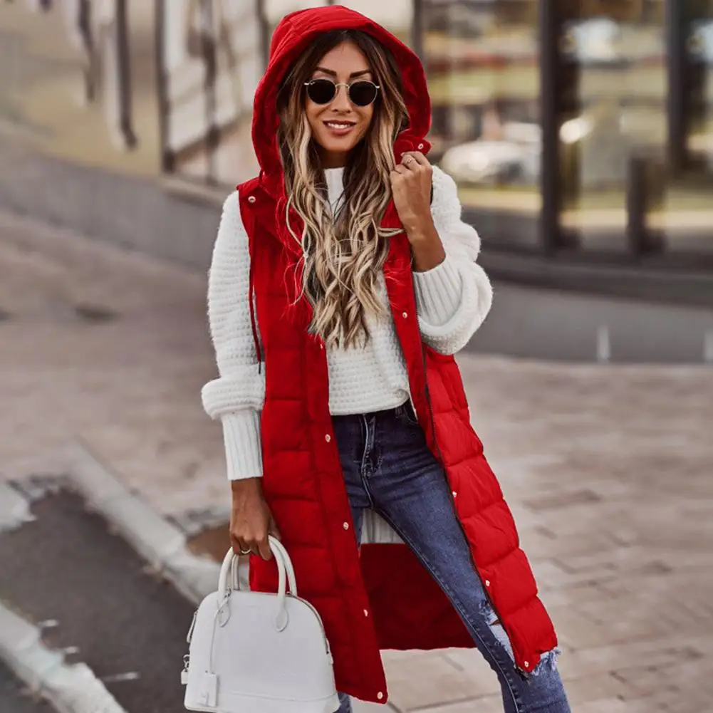 Autumn Winter Cardigan Women 2022 New Fashion Cotton Padded Warm Thicken Long Cardigan Female Oversized Hooded Parka Jacket