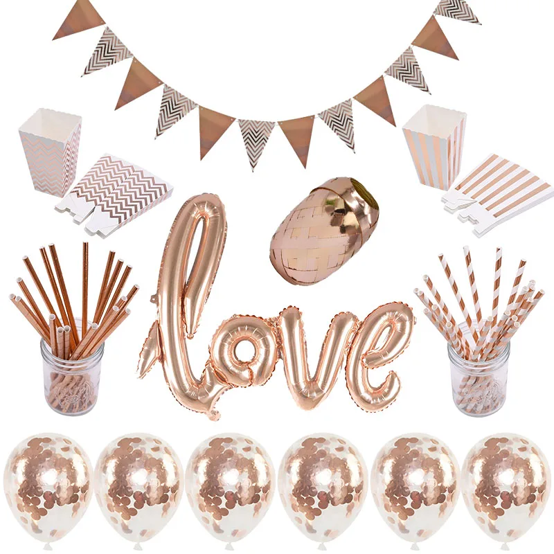 Rose Gold Bride To Be Letter Foil Balloon Diamond Ring Balloon Bachelorette Hen Party Decoration Weeding Bridal Shower Supplies