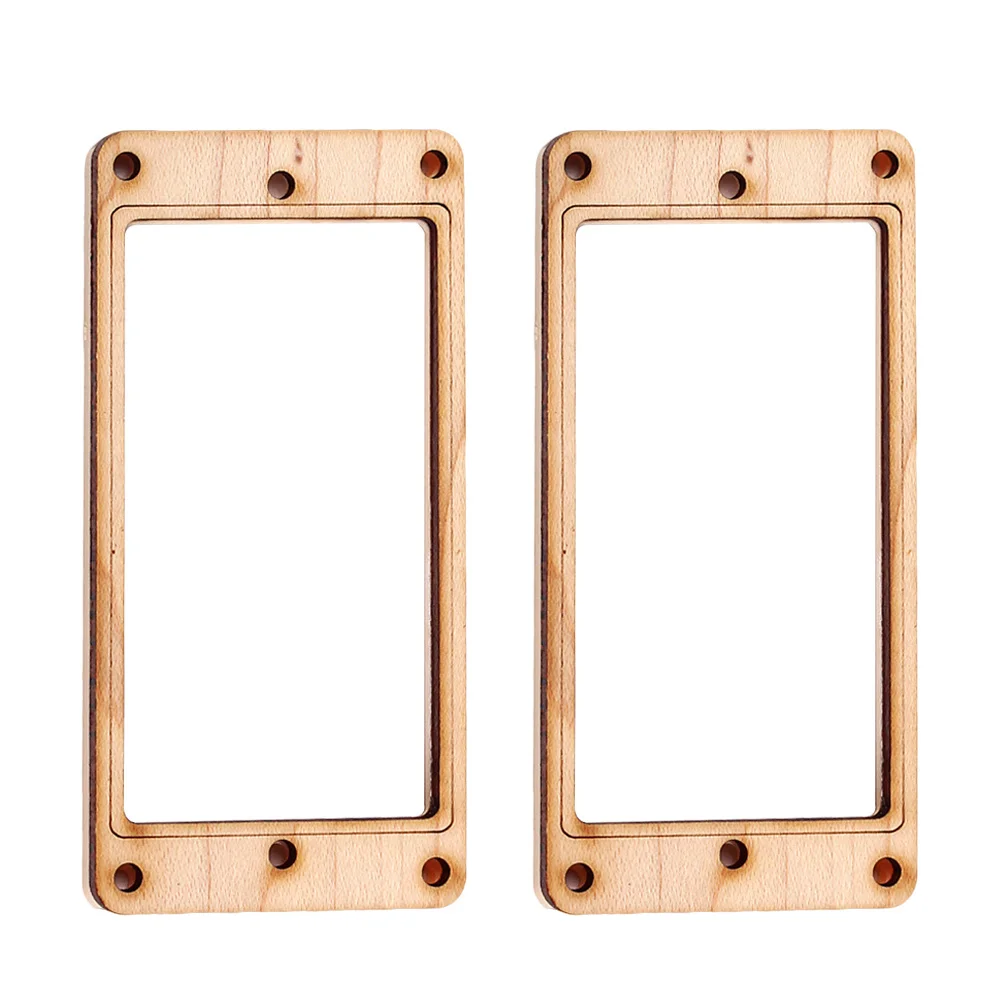 

2 Pcs Vibration Pickup Box Ring Double Coil Humbucker Frame Slanted Mounting Screws