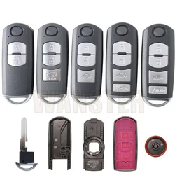 2 3 4 Bottons Car Key Case Fob Shell for Mazda 3 5 6 CX5 CX7 CX9 CX-5 CX-7 CX-9 MX-5 Miata RX-8 X-5 Summit Axela Atenza M3 M6