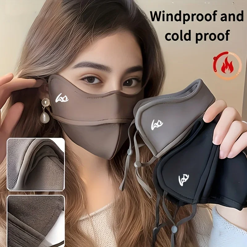 Thick 3D Warmth Face Mask Cozy & Stylish Women's Face Mask - Windproof, Warmth with Ear Loops, Nylon, Hand-Washable