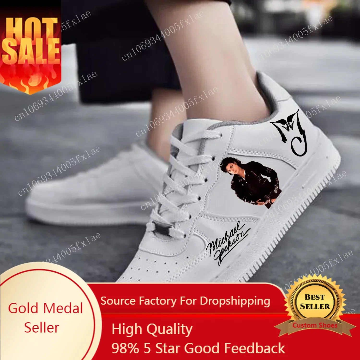 Michael Jackson AF Basketball Mens Womens Sports Running High Quality Flats Force Sneakers Lace Up Mesh Customized Made Shoe