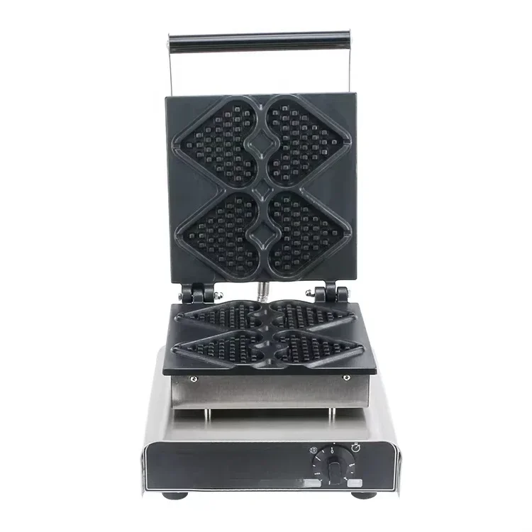 Snack Equipment Commercial Heart Shaped Waffle Maker Electric Waffle Machine Makers With Factory Price