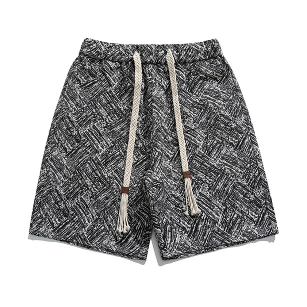 Men's Breathable Loose Fit Shorts for Basketball Gym Summer Training Polyester 85% Spandex 15% Elastic Waist Drawstring
