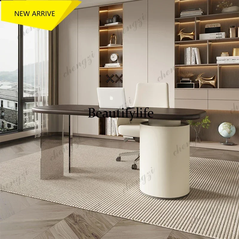 G153 Storage Luxury White Desk Executive Wireless Organizer Modern Adjustable Office Table Executive Drawers Escritorio Furnitur