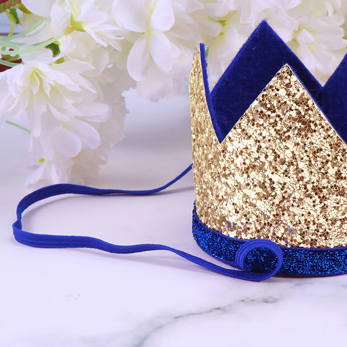 

Headwear For Blue 1St Party Tiara Shiny Celebration Hat Photo Prop Birthday Crown Birthday Party Crown