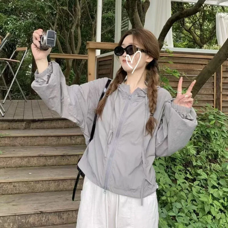 

Casual Coats Hooded Trench Coat Cute Relaxation Caramel Uniform Distressed Excellent Quilted Double-Decker Preppy Shoulders