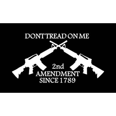 90x150 см, 2nd поправка флаг, не рисунок на мне для украшения