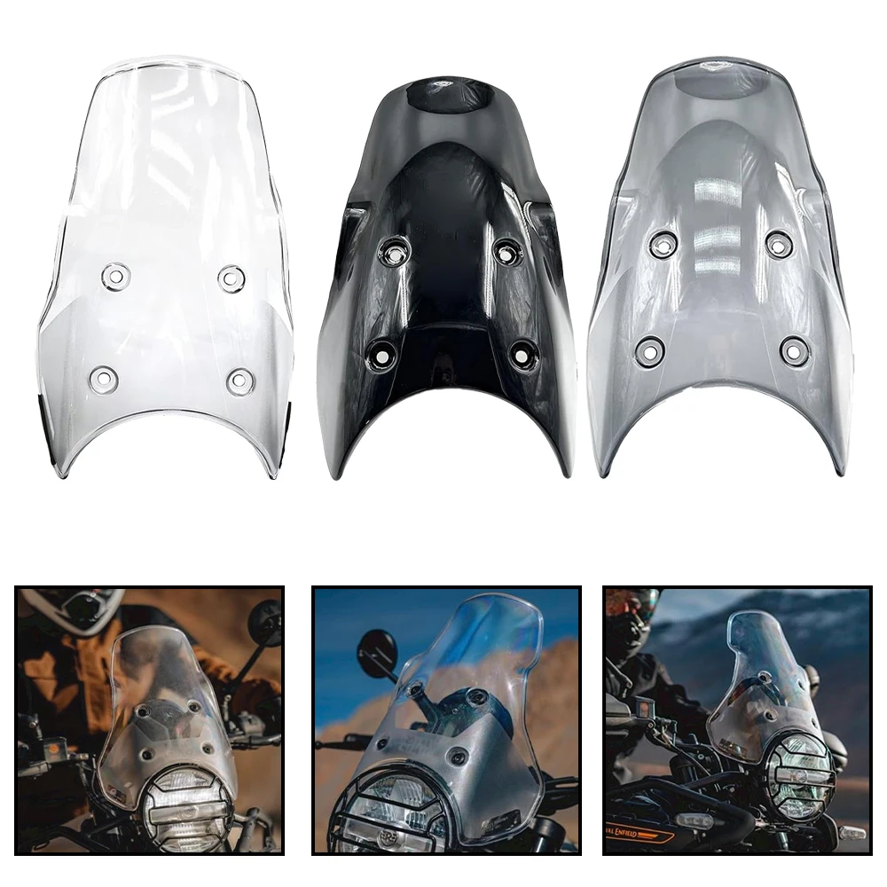 

For Royal Enfield Himalayan 450 452 2024 2025 Wind Deflectors Motorcycle Accessories Heightened Front Windshield Deflector Black