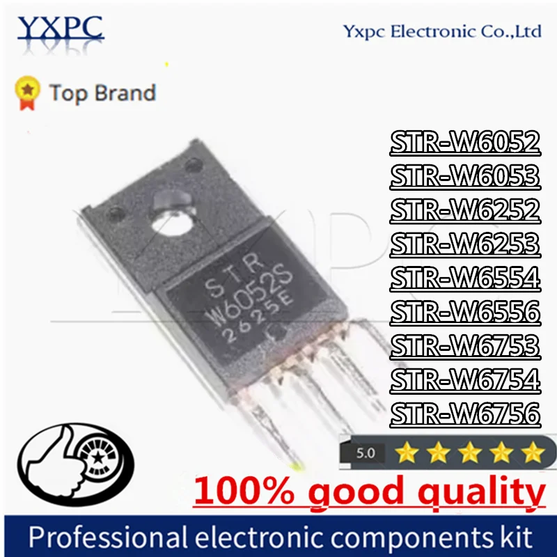 

5PCS STR-W6053 STR-W6053S STR-W6253 W6053S STR-W6052S STR-W6052S W6554 W6556A STR-W6753 STR-W6754 STR-W6756 STR-W6554A STR-W6252