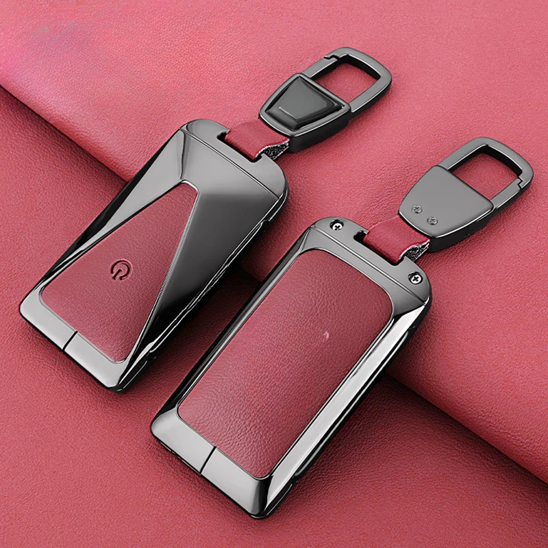 

Suitable for AVATR 07 Zinc Alloy + Leather Car Remote Key Case Cover Multiple Styles Metal Car Buckle Modification Shell