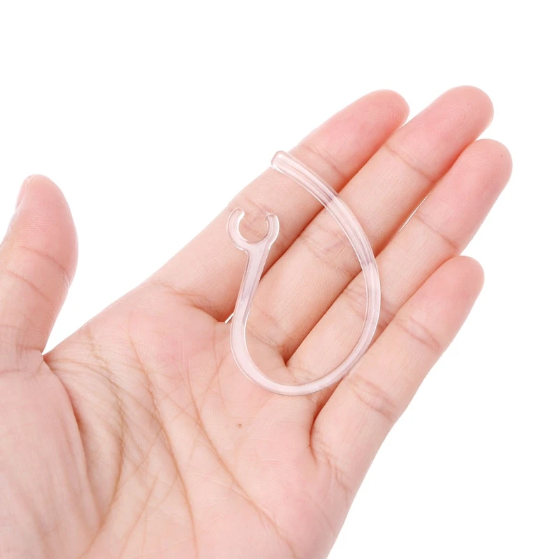 Ganchos para orejas soporte abrazadera, cubierta retráctil para auriculares, 2 uds.