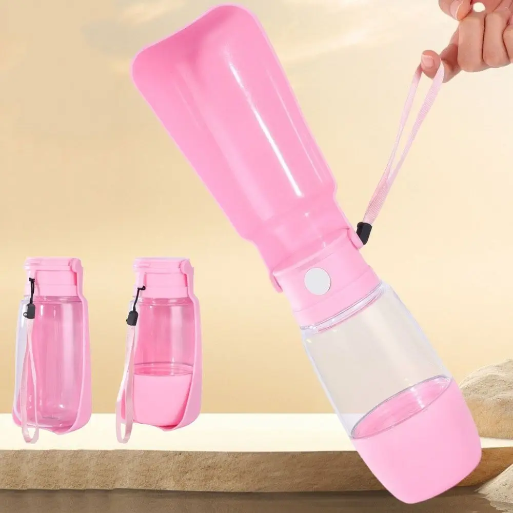 

Portable Dog Water Bottle 2 in 1 Leak Proof Pet Water Dispenser with Food Container Drinking Cup Cat Drinking Bowl for Outdoor