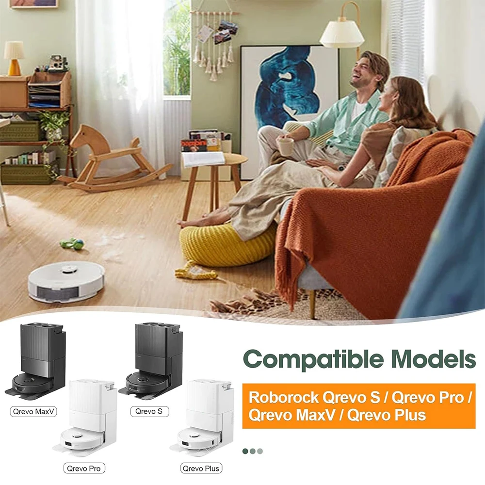 For Roborock Q Revo P10 A7400RR Vacuum Cleaner Spare parts, Main Side Brush Hepa Filter Mop Cloths Dust Bag Replacement Parts