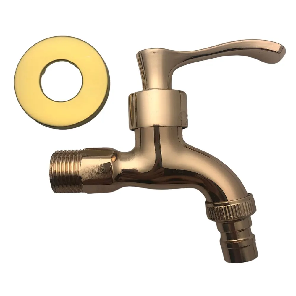 Antique Brass Basin Faucet Kitchen Garden Wall Mounted Lavatory Bathroom Mop Water Tap Washing Machine Vintage Faucet Taps