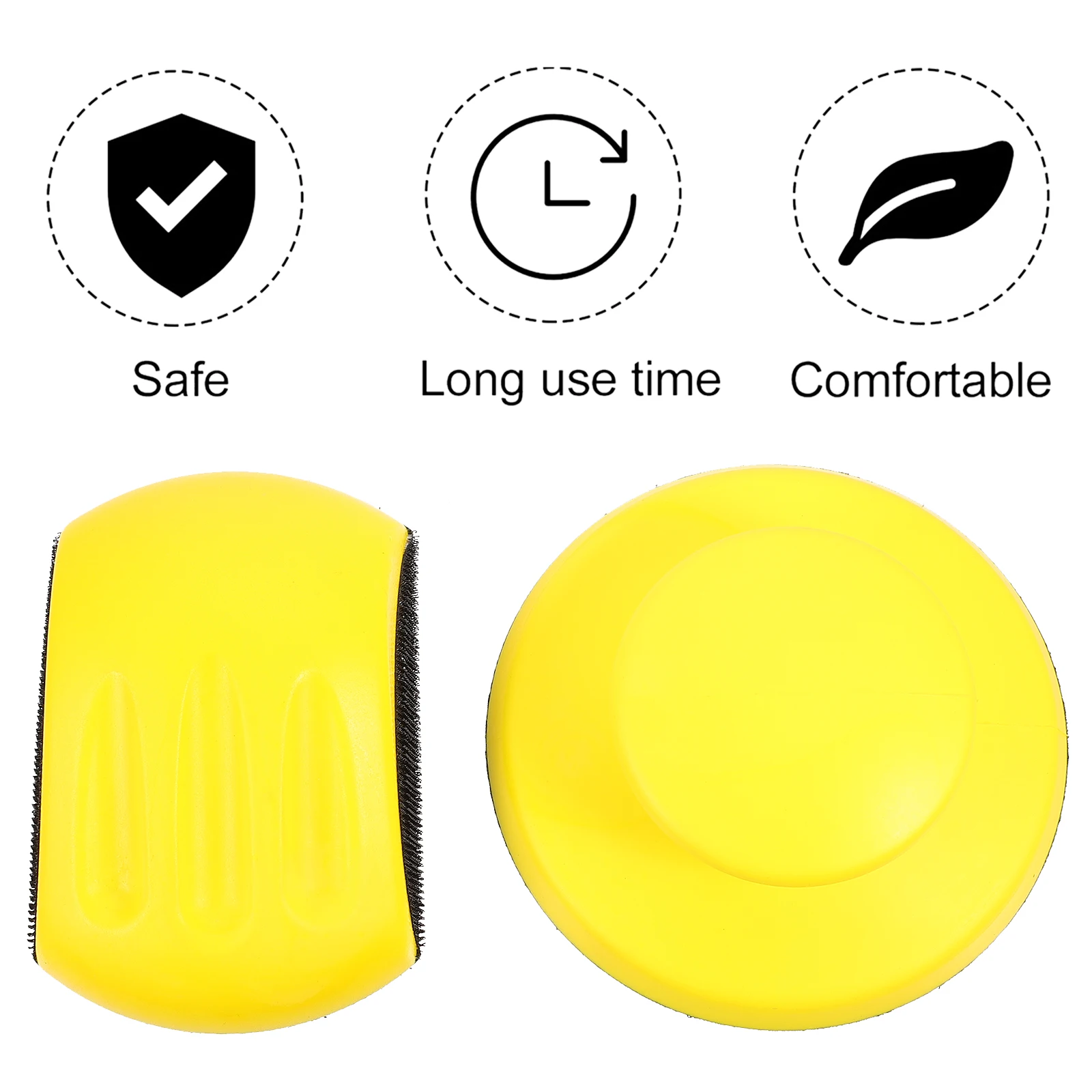 

2pcs Manual Grinding Polishing Pad Hand Sanding Block For Furniture Restoration Scratch Repair Resistant