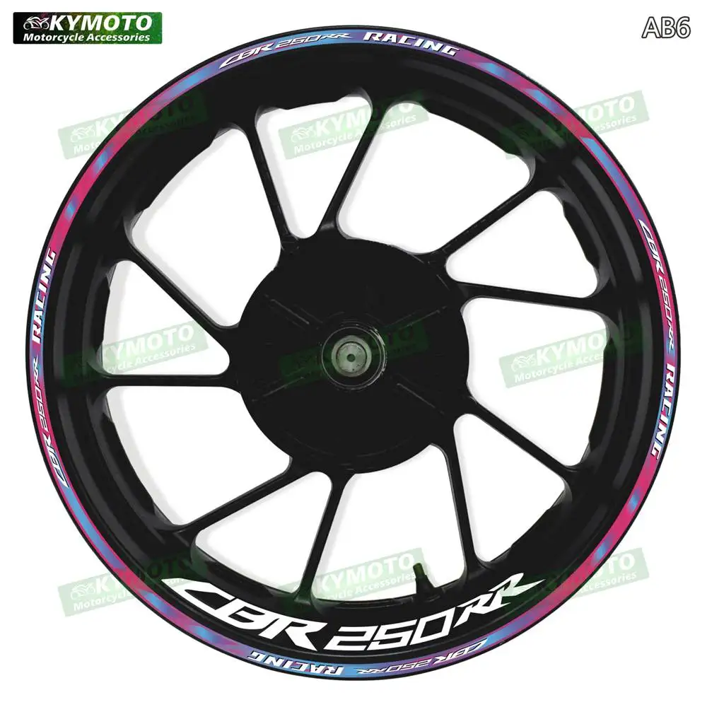 

For Honda CBR250RR CBR 250RR motorcycle accessories 17-inch front and rear wheel gradient stickers fairings and wheel hub