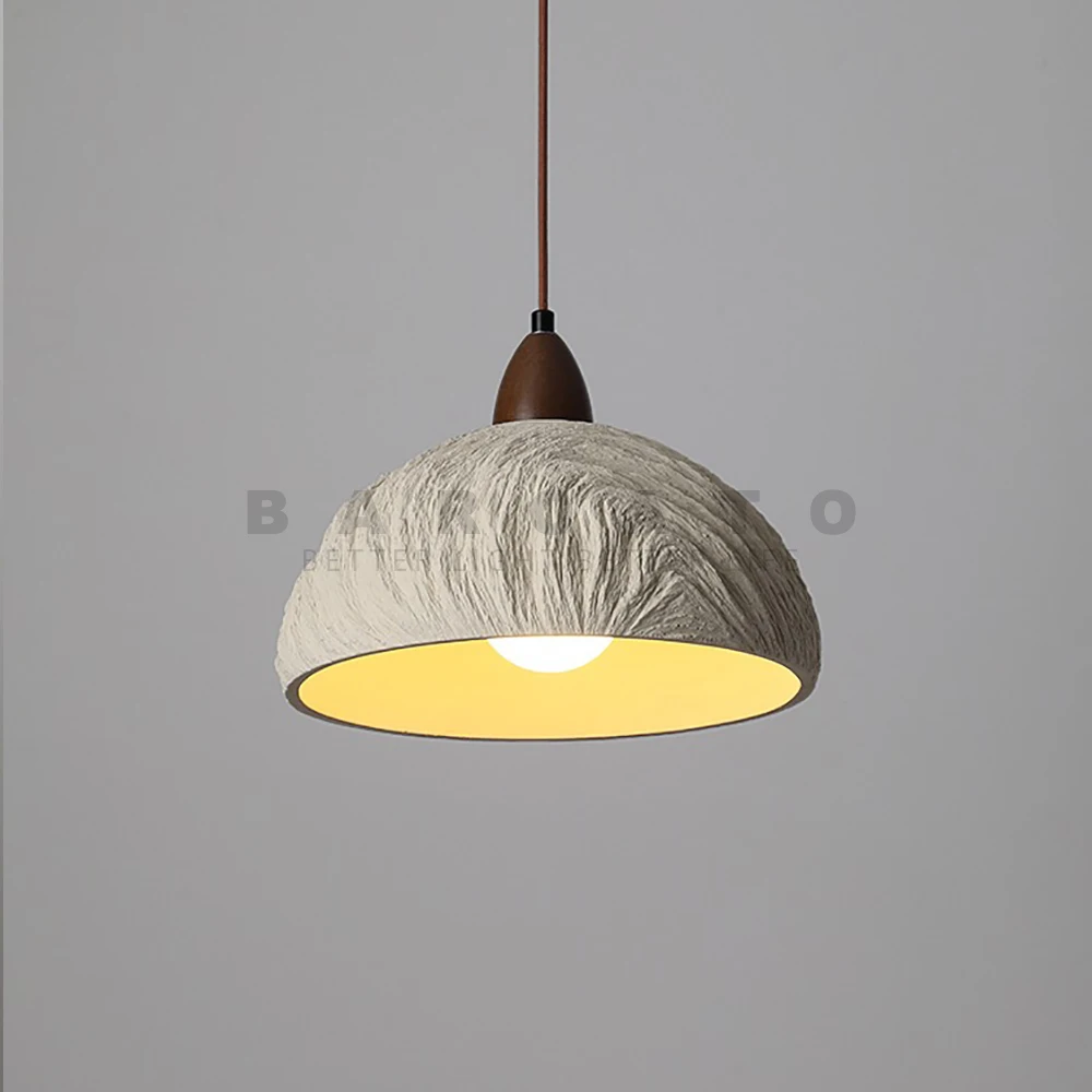 Creative Concrete Cement Chandelier Bedroom Bedside Led Pendant Lamp Round Hanging Lights For Corridor Hallway Porch Dining Room