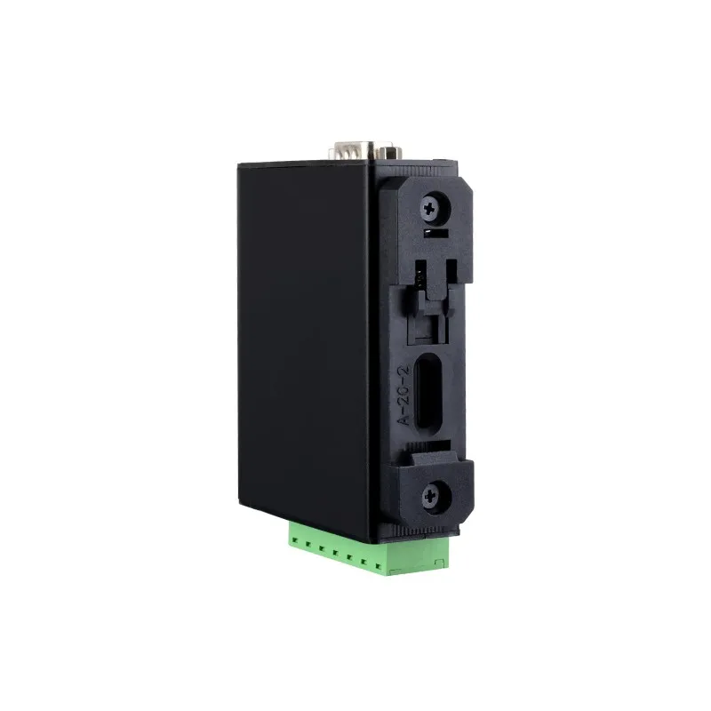 Rail-Mount Serial Server, RS232/485/422 to RJ45 Ethernet Module, TCP/IP to serial, POE Function Optional