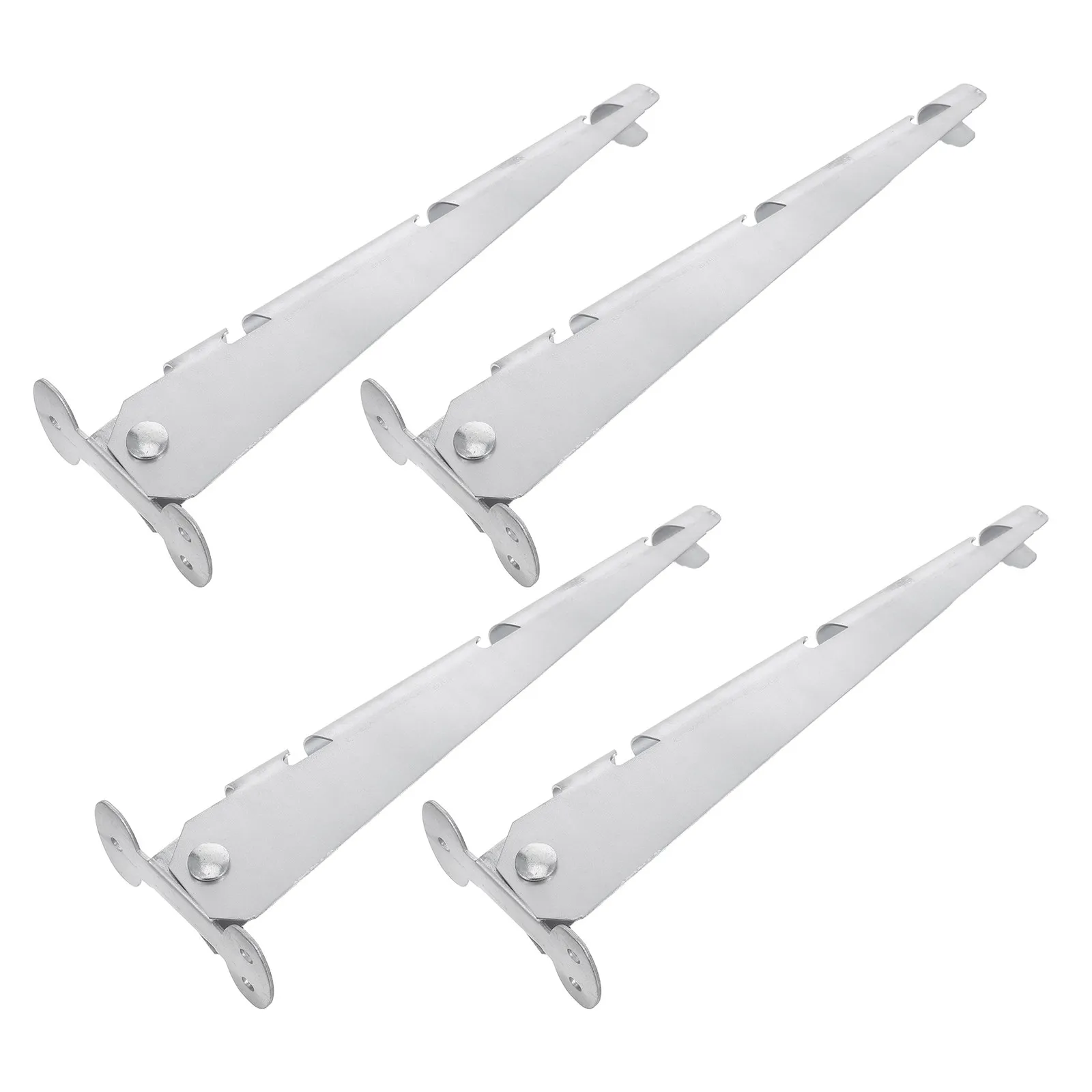 4Pcs Fence Arm Extension Barbed Wire Arm Galvanized Steel Fence Post Extender for Chain Link Privacy Security Garden Outdoor