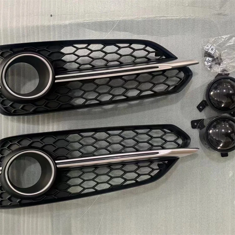Upgrade Modification  Body Kit Front Bumper Rear Lip Silver Exhaust Tip Exterior Parts