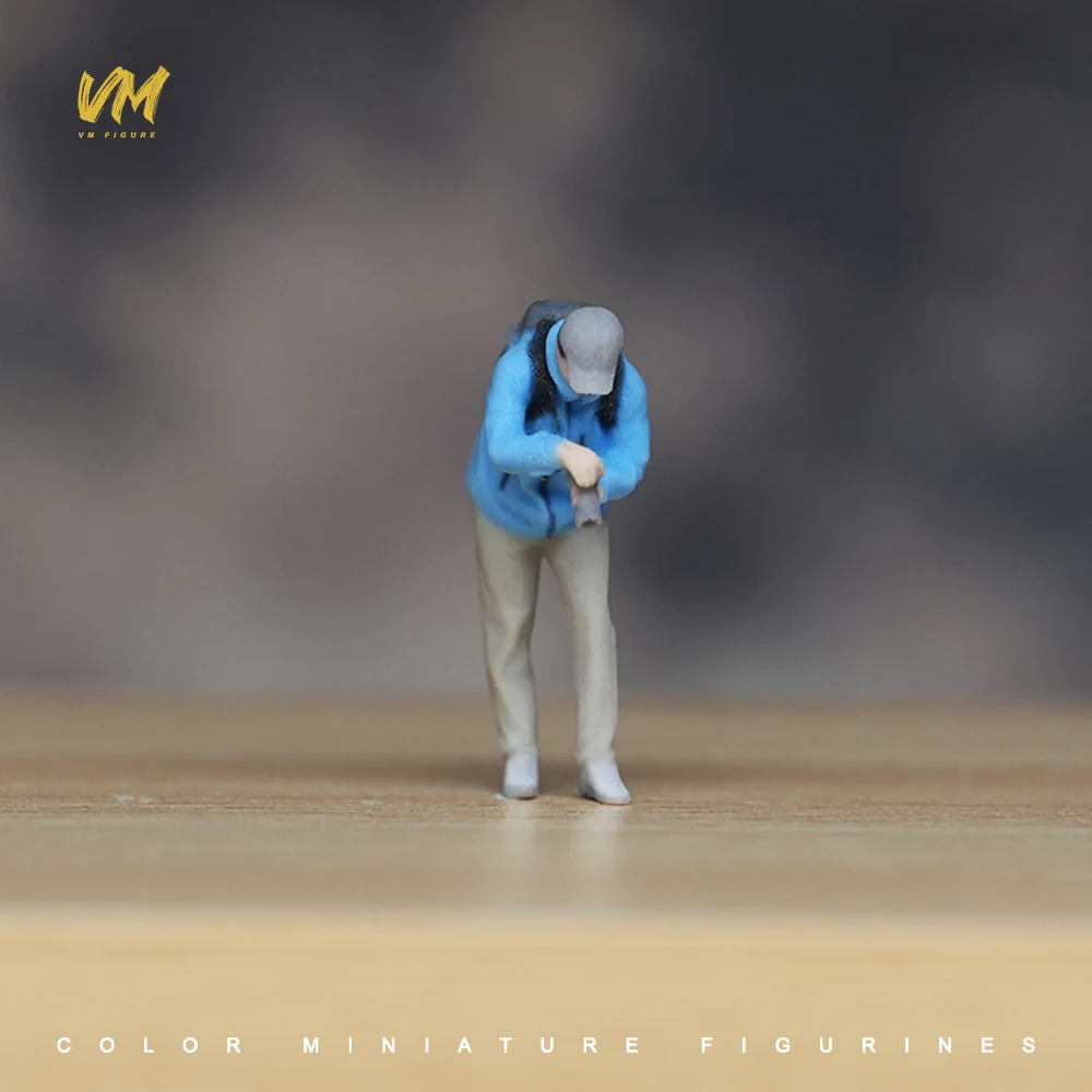 3D Print Miniature Figures 1/87 1/64 1/43 1/24 1/18 Sunshine Guitar Boy EU US Man Scene Props Model Doll Car Decor View Ornament