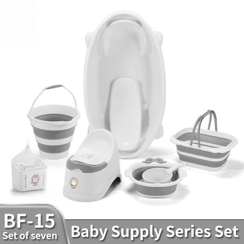 Large-sized Baby Bathtub Set - Baby Toilet Seat - Baby Washroom Set