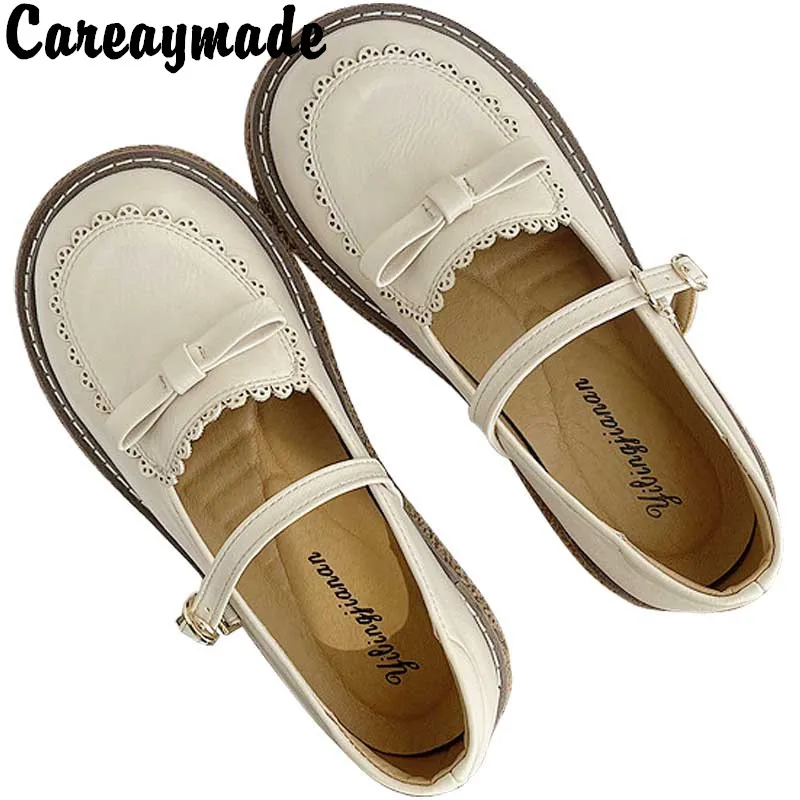 Careaymade-buty damskie literatura klamra sandały damskie okrągłe głowy plaża kobiecość delikatne płaskie dno obuwie damskie
