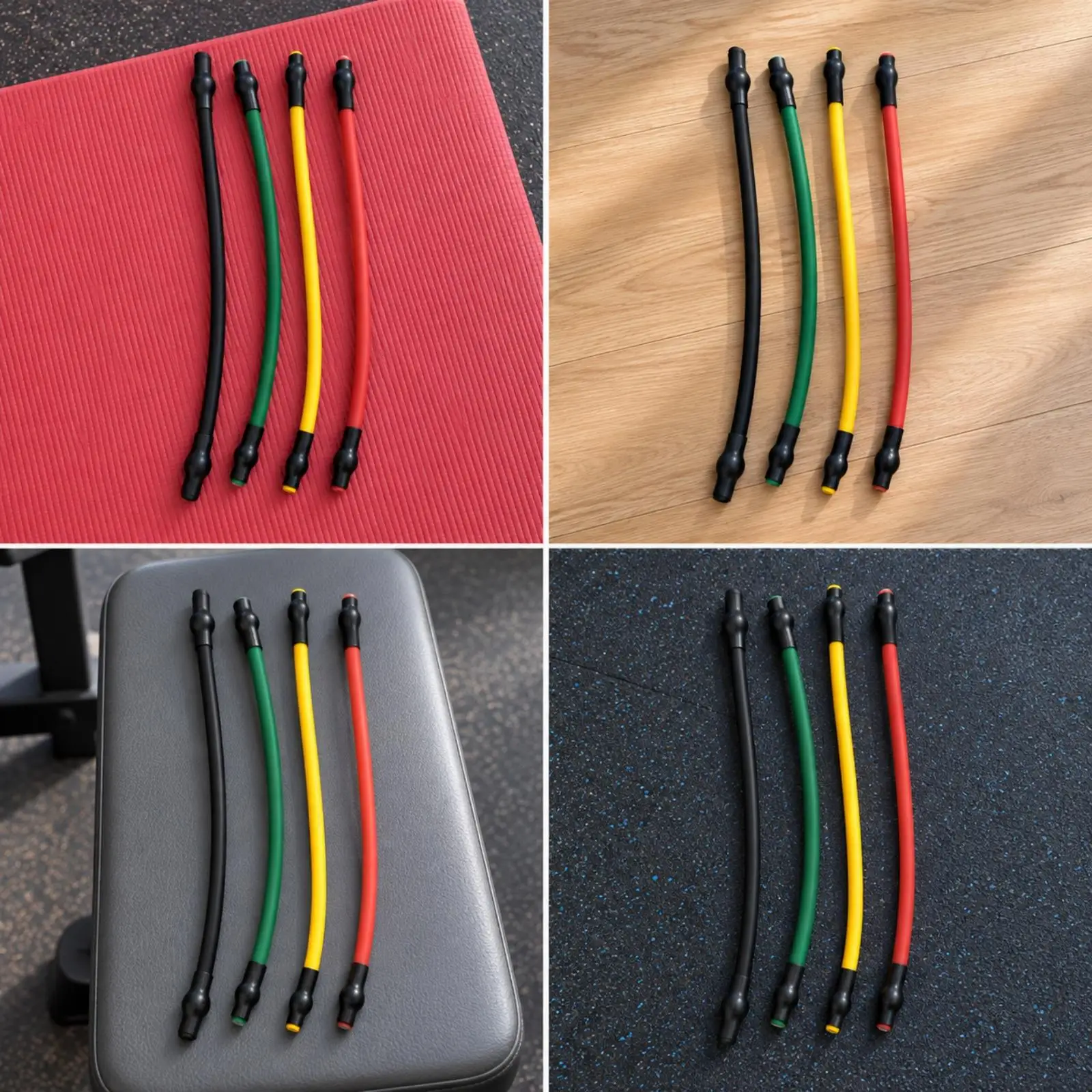 Pilates Ladder Bed Resistance Cord Low-Noise Latex Elastic Resistance Cord Pilates Flexbands High-Elasticity