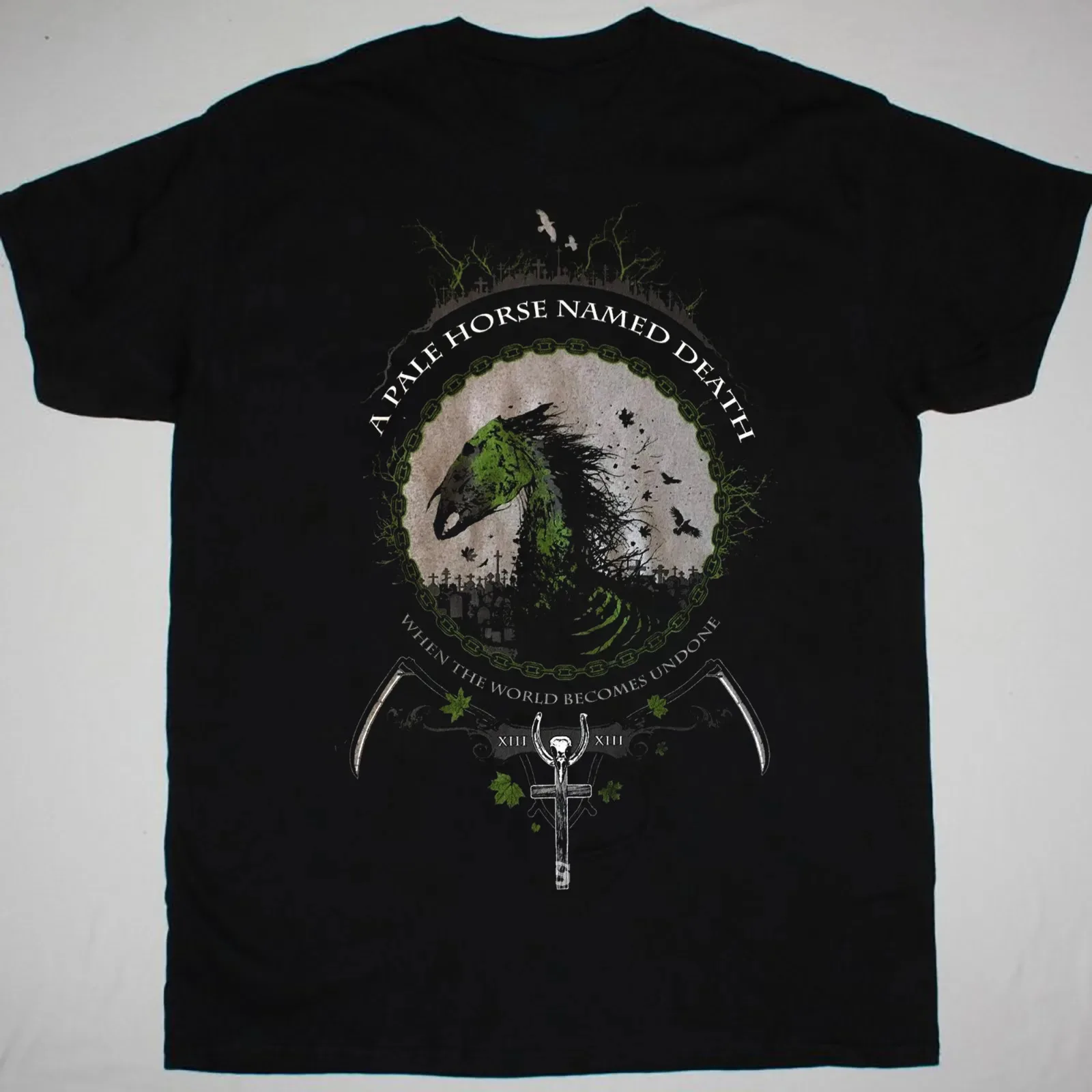 A Pale Horse Named Death T-Shirt Short Sleeve Cotton Black Men S to 5XL NB1537