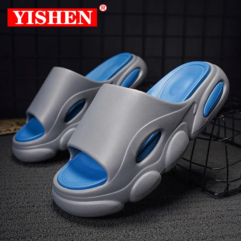 

Шлепанцы YISHEN для мужчин и женщин, массивные сандалии на платформе, Нескользящие, пляжные тапочки, лето