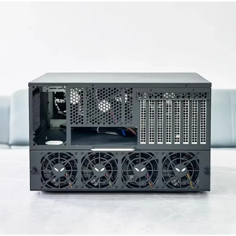 12 Bay NAS Chassis, ATX Motherboard, ATX Power Supply, 8 Full Height Slots, Enterprise AIO Server view 3