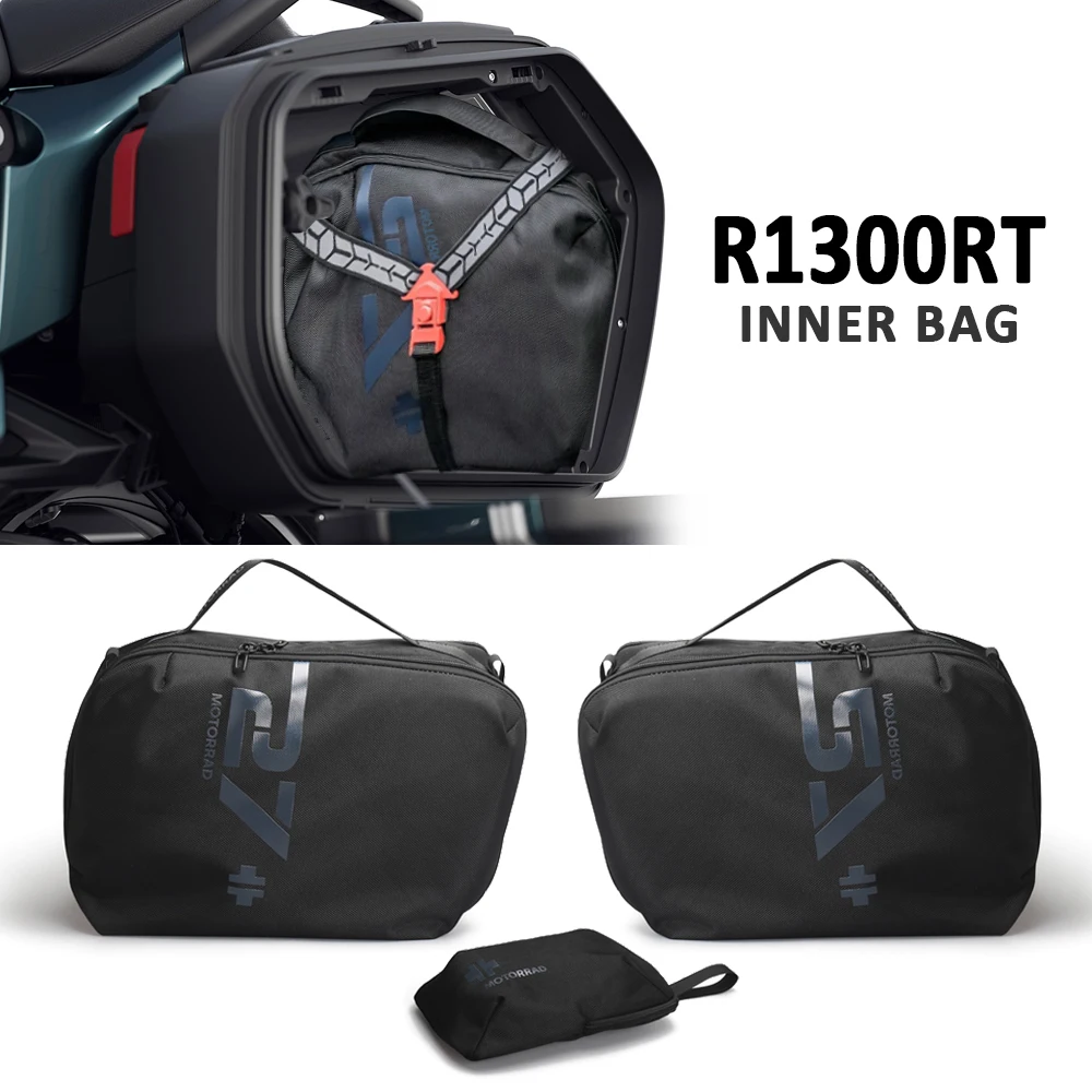 

Motorcycle Black with Logo Luggage Side Case Inner Bag For BMW R 1300 RT R1300 RT R1300RT r1300rt 2025 Top Case Waterproof Bag