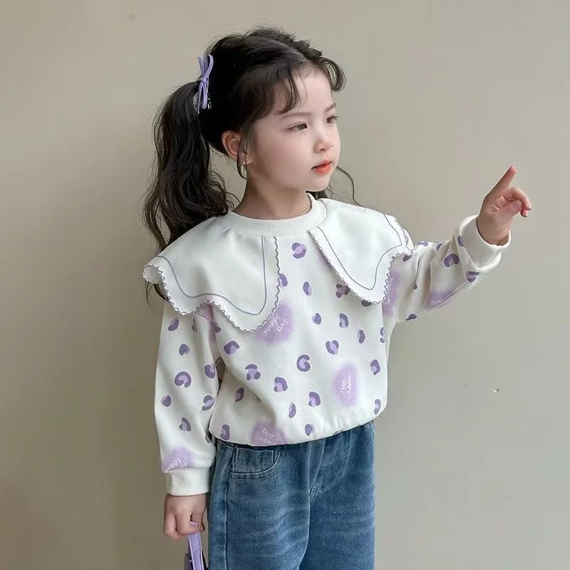 

Girl's Sweater Autumn New Girls Baby Fashion Spring and Autumn Clothes Children's Clothing Spring Long-sleeved Tops