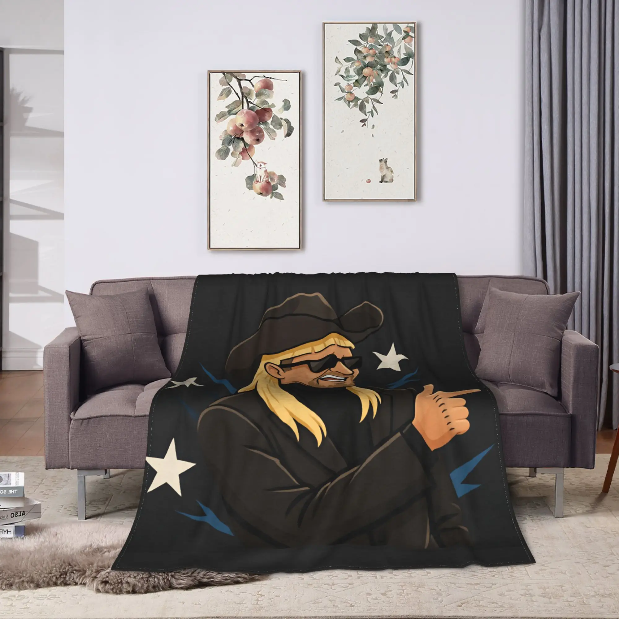 Soft Blanket Camping Oliver Tree Throw Blanket Print  Bedspread For Home Decor