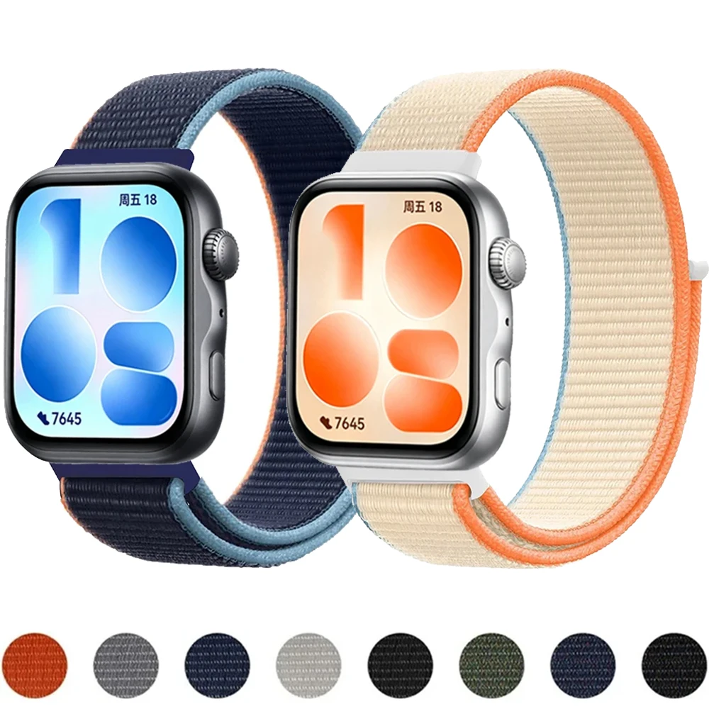 Nylonarmband für Huawei Watch Fit 5/5 Pro Atmungsaktives Armband Huawei Watch Fit 4/4 Pro/3 Correa Uhrenarmband Zubehör