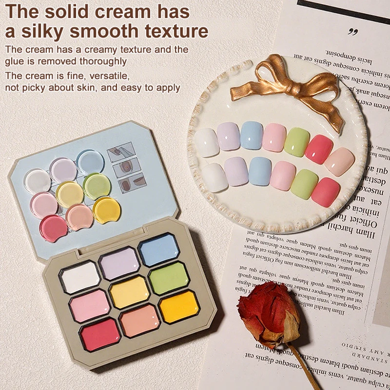 

9 Color Oil Gradient Painting Gel Patting Glue Semi-Solid Nail Polish Gel High Saturation Palette Manicure DIY Design Nail Art
