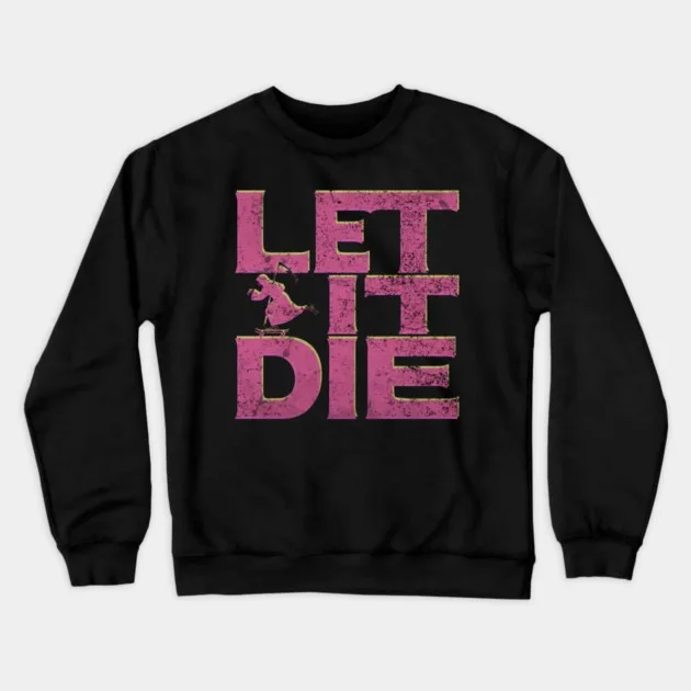 

Осенне-зимняя острая хлопковая толстовка с круглым вырезом Let It Die This Bold Design с эффектом «LET IT DIE» в ударах