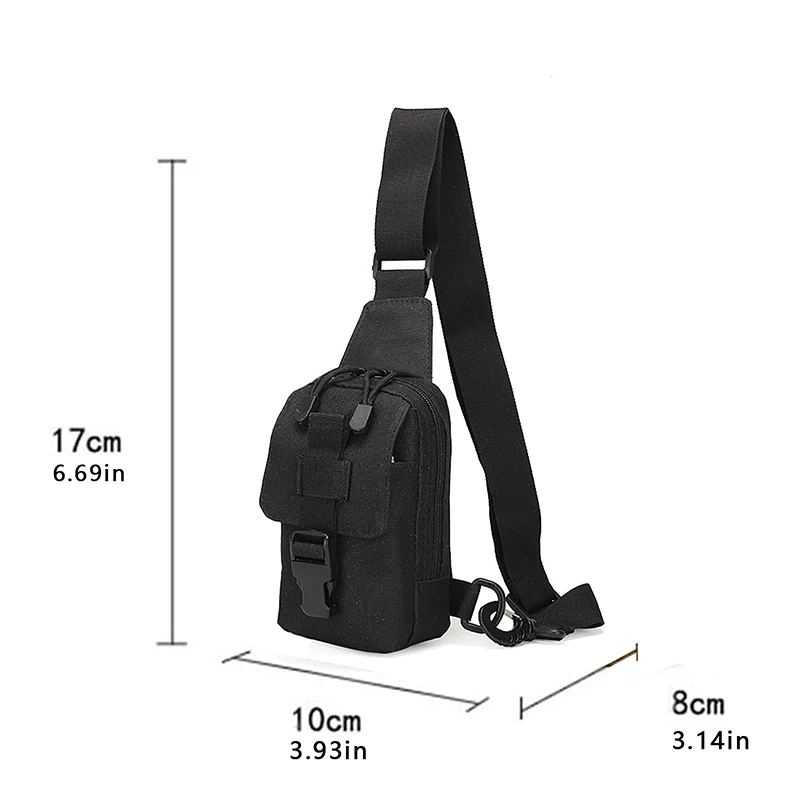 Men Women Sling Bag Multi-pocket Large Capacity Crossbody Chest Bag Outdoor Cycling Bag