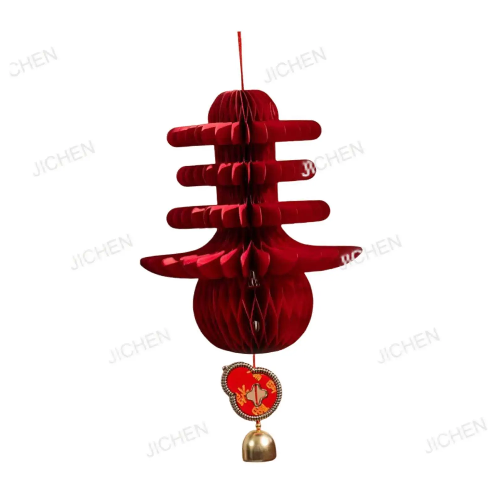 

Neu Paper Honeycomb Chinese Lantern Festive Spring Festival Wall Hanging Ornament for 2026 New Year Holiday Room Decor