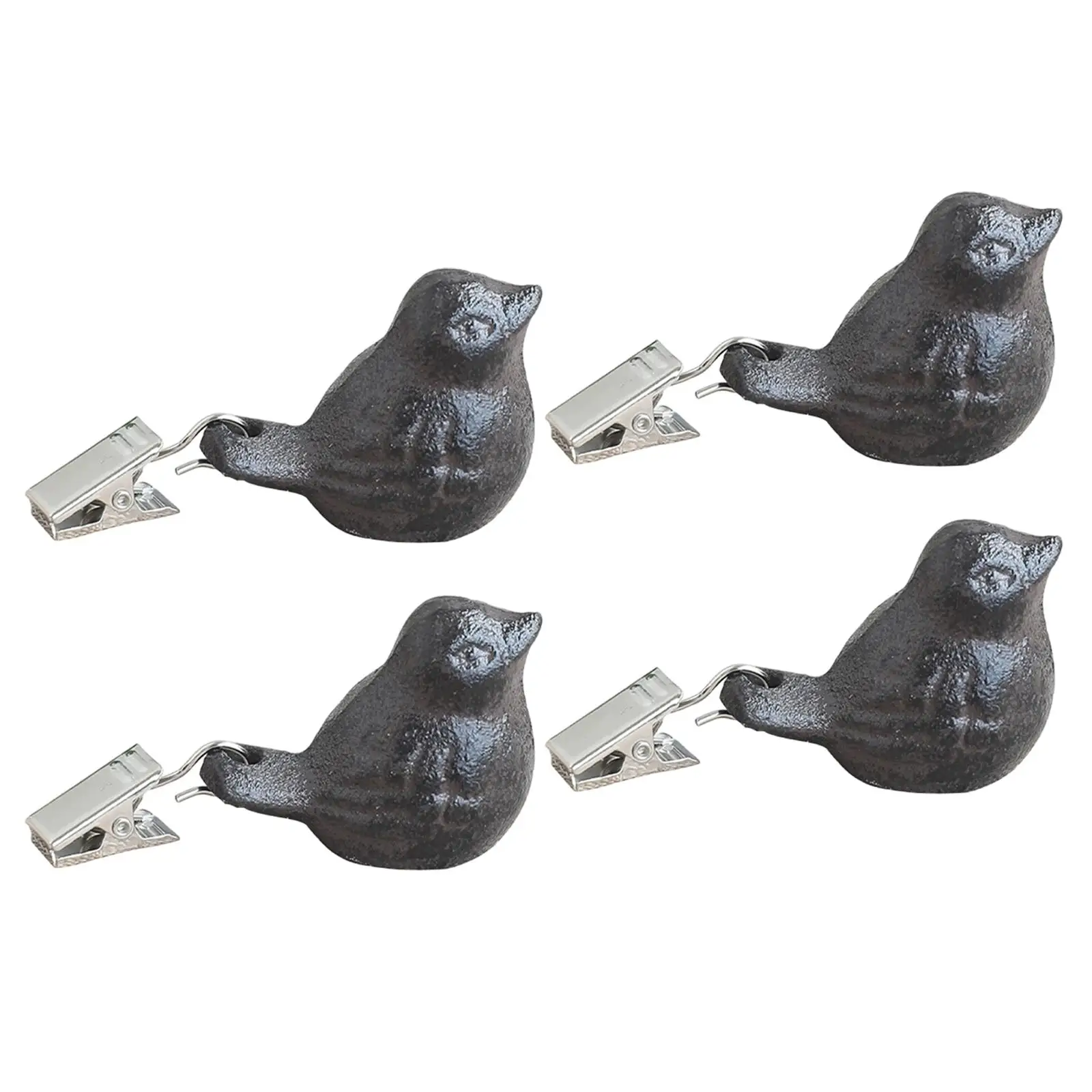 Vintage Bird Iron Tablecloth Weights Clips Professional Portable Clamp for Plastic Butterflies Disposable Picnic Table