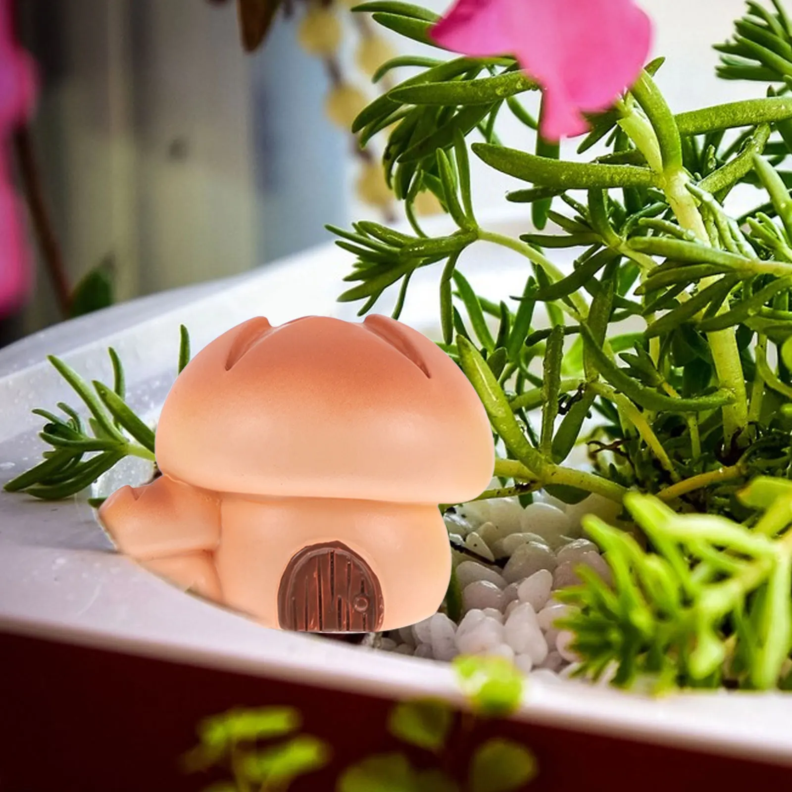 

6pcs Resin Micro Landscape Ornament Miniature Garden Decoration for Terrarium Fish Tank Small Bonsai