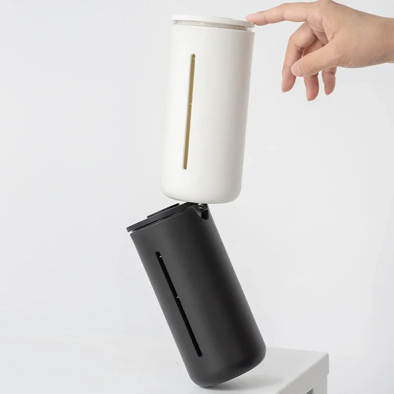Timemore-フレンチプレスコーヒーマグ、メーカー器具、マグ、ポット、キッチン、家庭、旅行、オフィス、小さなu、白、黒、450ml