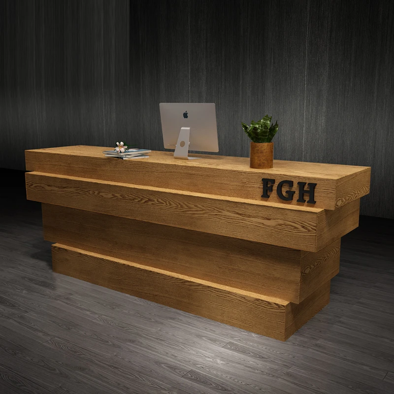 

Front Desk Reception Counter Podium Lectern Small Reception Desk Luxury Office Cafe Counter Mesa De Escritorio Furniture